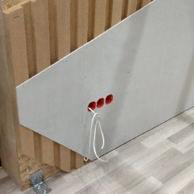 Fibra di legno CAM Install per livelli di installazione a parete